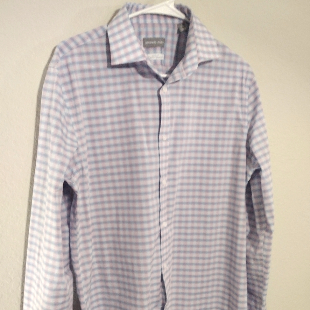 Michael Kors Slim Fit Long Sleeve Button Up